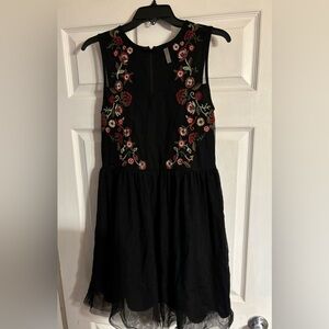 Black with Flowers Dress